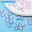 30 Chiếc 8.7 * 14.7 Mm Acrylic Trong Suốt Chất Liệu Sáng Bóng AB Hạt Trang Trí Nơ Nhỏ Làm Phụ Kiện Trang Sức Dây Điện Thoại Di Động DIY