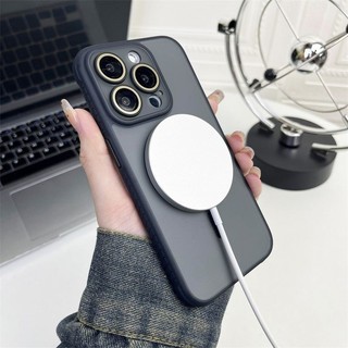 Vỏ bảo vệ mờ mỏng bảo vệ toàn diện Vỏ từ tính màu hồng 15 Pro max cho iPhone14 13 12 11 Pro max 14plus 15plus có màng bảo vệ camera Vỏ cứng mờ
