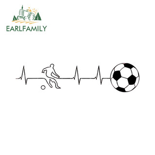 EARLFAMILY 13cm World Cup Bóng Đá Điện Tâm Đồ Dễ Thương Nhãn Dán Xe Hơi Cá Tính Chống Nắng Xe Tải Xe Máy Gương Chiếu Hậu Vinyl Đề Can Trang Trí Chống Trầy Xước