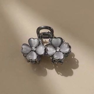 Mauropoli [Hàng có sẵn] Kẹp cào cỏ bốn lá Opal sang trọng Hàn Quốc dành cho nữ Đầu lưng tinh tế Đầu nửa đầu tóc nhỏ Sha