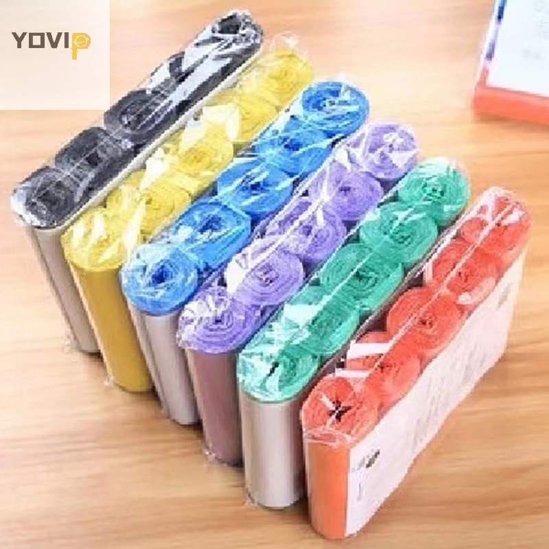 Yovip 5 Cuộn 1 Gói 100 Chiếc Hộ Gia Đình Dùng Một Lần Túi Đựng Rác Nhà Bếp Bảo Quản Túi Rác Vệ Sinh Túi Rác Túi Nhựa VN
