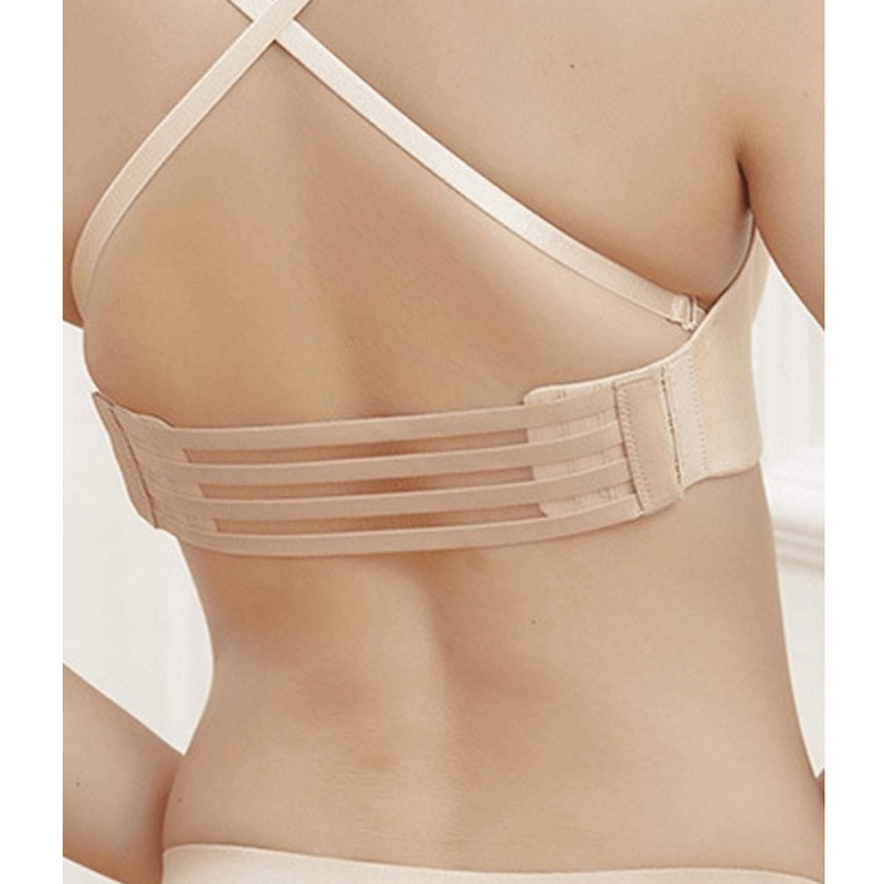 Áo brassiere nữ có độ đàn hồi với 3 móc - dây điều chỉnh dài - phụ kiện nội y