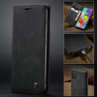 Vỏ Kinh Doanh Cho Samsung Galaxy S25 S24 S23 Plus S23 S24 S25 Ultra S24FE S23FE Caseme Thương Hiệu Nam Châm Retro Ví Lật Vỏ Điện Thoại