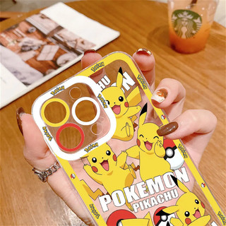Ốp Lưng Cho OPPO A74 A31 A53 A33 2020 F11 A98 A1 A78 A16K RENO 6 Lite 4 Realme C65 9Plus C33 Pokémon Gengar Pikachu Charizard Squirtle Anime Vỏ Điện Thoại