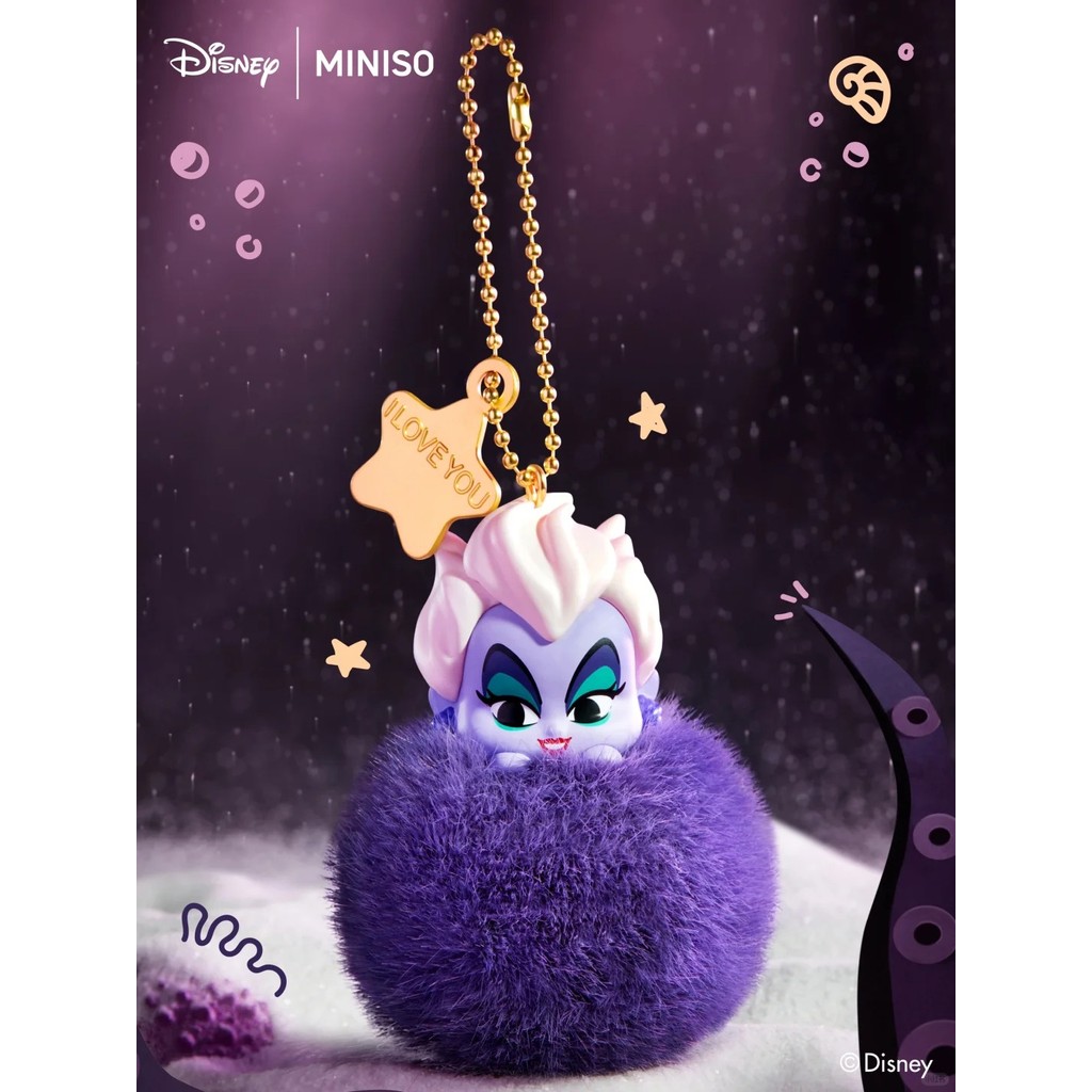 Miniso Disney Princess & Villain Fantasy Plush Ball Mini Bean (1 Cái)