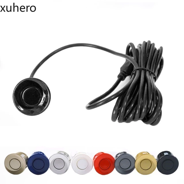 Cảm biến đỗ xe ô tô Đen Đỏ Xanh Bạc Vàng Trắng Xám Champagne Màu vàng cho Bộ cảm biến 22mm Màn hình xe Hệ thống lùi (1 Cái)