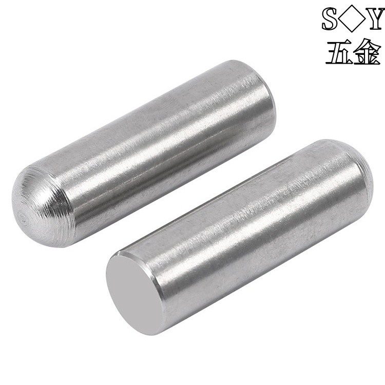 (((M3-M10) Thép không gỉ 304 Đầu tròn nguyên khối Pin định vị đầu bóng Pin rắn Con lăn móng tay Đầu tròn Pin hình trụ Pin đầu tròn Pin đầu tròn Móng tay Φ 3Φ 4 Φ 5Φ 6Φ 8 Φ 10