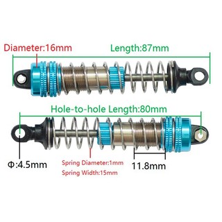 Bộ giảm chấn kim loại 4Pc cho XLF X03 X04 X03A Max X04A Max 1 / 10 RC Xe không chổi than cho các bộ phận nâng cấp xe tải
