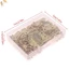 50 Cái / hộp Bản Lề + 200 Ốc Vít Sắt Vàng Bạc Đen Đồng 4 Lỗ Nội Thất Phần Cứng Bản Lề Trang Trí VN
