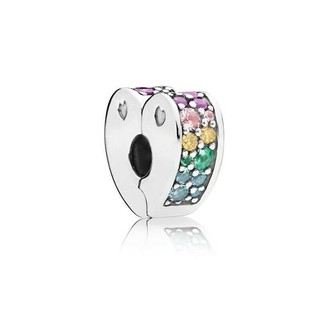 Hạt Charm Khóa an toàn đá cuội hình trái tim Z quyến rũ tự làm