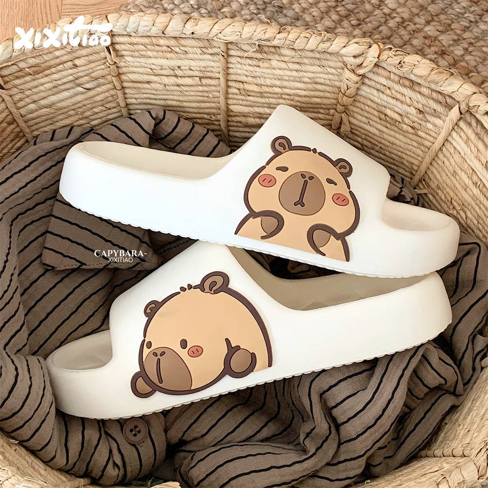 Dép Sandal Xixitiao Dép Thoải Mái Cặp Đôi Dễ Thương Nhà Kapibara Mùa Hè