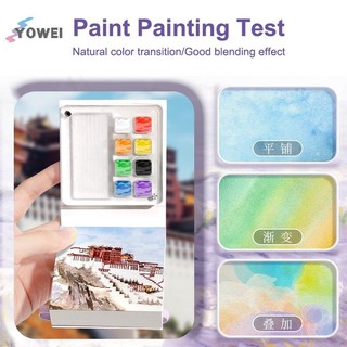 YOWEI 1 Bộ Tranh Notebook Dành Cho Học Sinh Di Động Bỏ Túi Notebook Phác Thảo Bảng Màu Nước Di Động Bảng Màu Nước VN