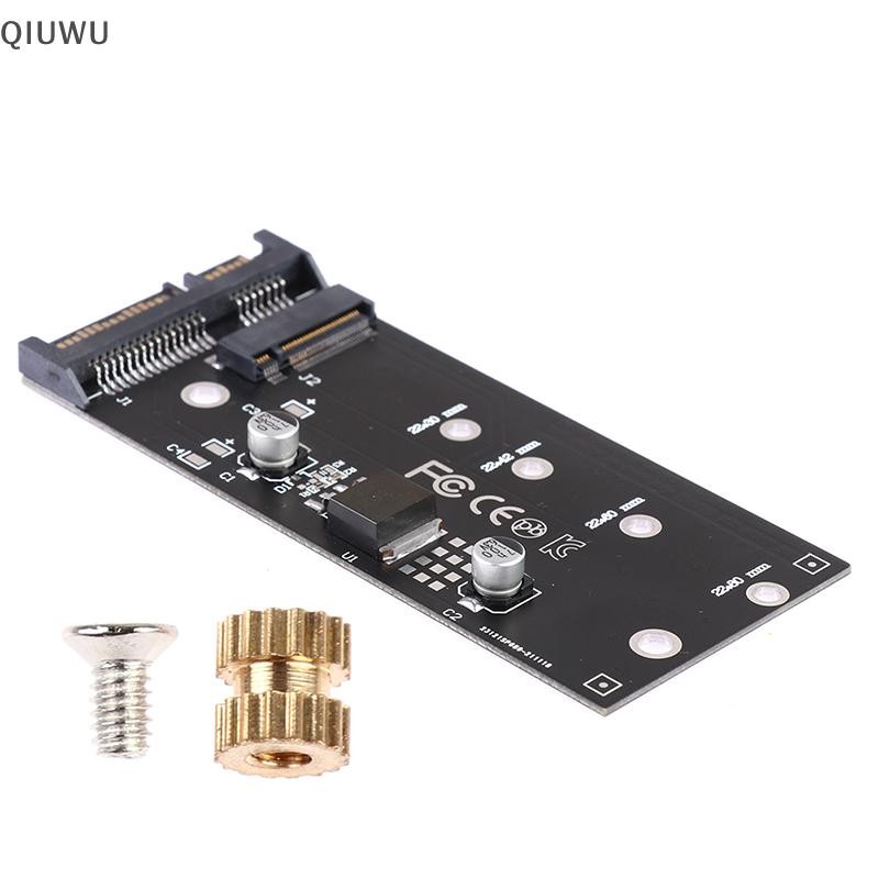 Qiuwu B + m key m.2 ngff ssd to m.2 sata 3 raiser m.2 sang sata thẻ mở rộng bộ chuyển đổi.