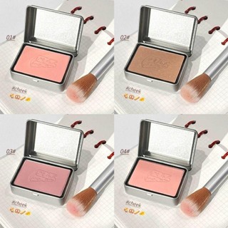 Phấn má hồng AFTEROF, Phấn má hồng đa năng hai tông màu đa năng đa năng, lâu trôi Màu sắc có thể nhìn thấy cao Màu sắc Contour Shadow Matte Expansive Color Blusher Universal