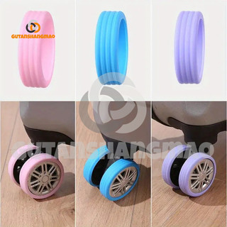8 Chiếc Vali Màu Trơn Bánh Xe, Hộp Đựng Hành Lý Silicon Nhẹ Bánh Xe Bảo Vệ Phụ Kiện Du Lịch