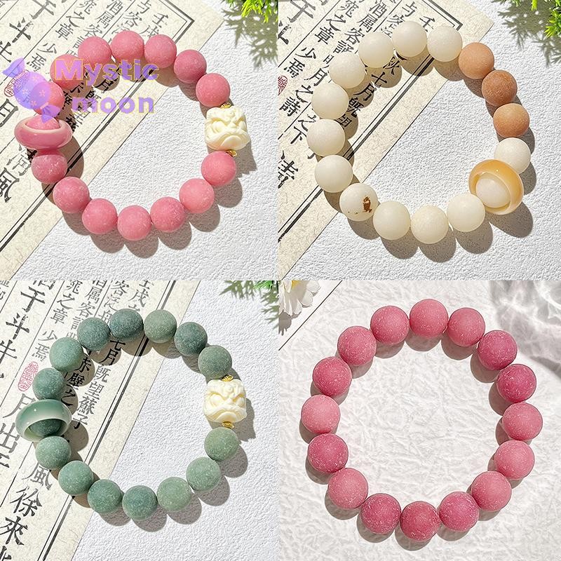 [Huyền bí] Vòng tay Bồ đề nhảy múa phong cách Trung Quốc Đồ thủ công Tính khí có thể gập lại Hạt Phật Mân Côi Hạt giống Bồ Đề Vòng tay Trang sức Quà tặng [Mới]
