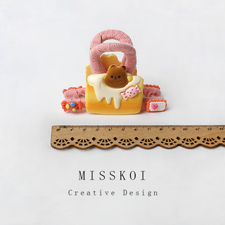 MISMEMO Vui Bánh Mì Bánh Bao Bánh Quy Kẹp Đơn Giản Dễ Thương Phụ Kiện Tóc Đầu Lưng Cá Mập Kẹp