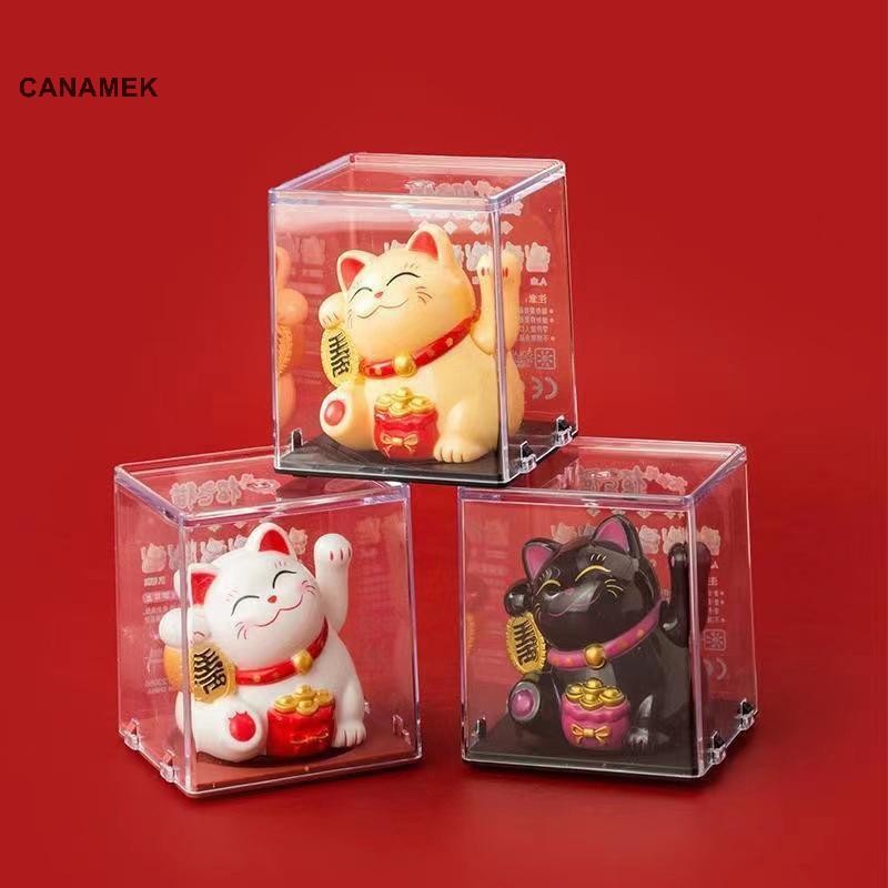 Canamek 1 / 4PCLucky Beckoning Năng Lượng Mặt Trời vẫy Tay Nút Xoay Cho Văn Phòng Tại Nhà Trang Trí Ô Tô Để Bàn Đồ Trang Trí Mang Lại May Mắn CSF Sự Giàu Có