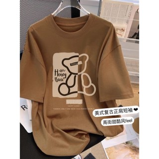 Thương hiệu HIIXIIVI 【 Áo thun 100% Cotton 】 Áo thun ngắn tay Oversize Nữ Baggy Loose Top Nữ Độc đáo Ootd 2025 Lives