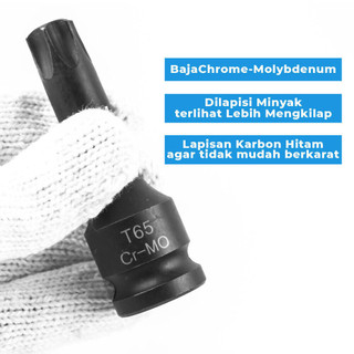 Đầu Tuýp Lú Đầu Bông Sao 1/2 inch CrMo T30 - T100, 8/10 Chiếc, Chất Lượng Cao, Giá Tốt, Free Ship