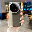 Dành Cho Xiaomi 15 14 13 Ultra Ốp Lưng ELVEV Họa Tiết Tam Giác Thời Trang Da PU + Vỏ Bảo Vệ Camera PC Cứng