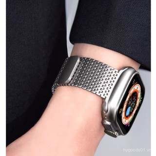 Domino magnetic integrated loop strap For Apple Watch Ultra 46/44/40/49/45/41/42/38/45mm iwatch Series Ultra/10/9/8/7/6/5/4/3/2/1/SE