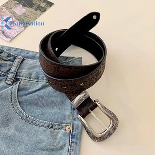 Kudosation Vintage Punk Thắt Lưng Nam Nữ Gothic Đa Năng Thắt Lưng Thời Trang Hợp Thời Trang Da Dây Thắt Lưng Quần Jean Thắt Lưng Trang Trí Quà Tặng