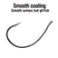50 Cái / bộ 8003 Móc Câu Cá Thép Carbon Cao Wacky Giun Fishhooks Câu Cá Với Barbs Offset Vòng Tròn Móc