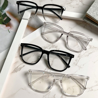Kính Mát Phong Cách Thời Trang Hàn Quốc Quá Khổ Vuông Trong Suốt Kính Mắt Cho Nữ Kính Chống Bức Xạ Cho Nữ Y2k Kính Vuông Trong Suốt