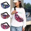 Ví GUSTAVA, Túi thắt lưng họa tiết hoa chống thấm nước, Túi ngực in Nylon dung tích lớn