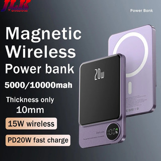 [JLK] Sạc nhanh không dây từ tính 15W cho iPhone 17 Air 16 15 14 13 12 Pro Max sạc dự phòng xiaomi ,S25 Edge S24 Ultra, v.v. Bộ pin ngoài Powerbank Bộ sạc di động