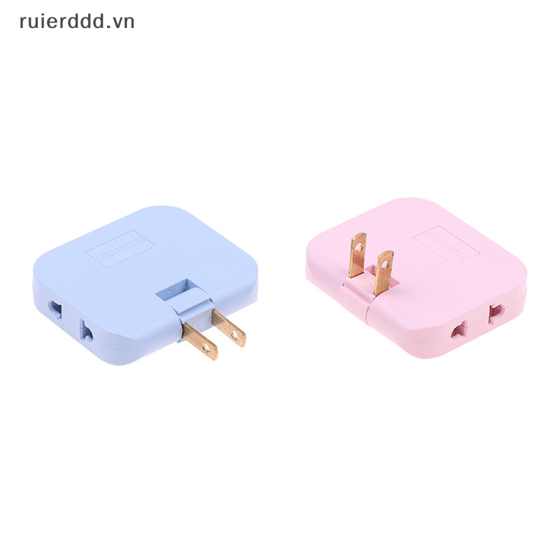 # New # Ổ cắm mở rộng 3 trong 1 EU Ổ cắm chuyển đổi sạc xoay 180 độ.