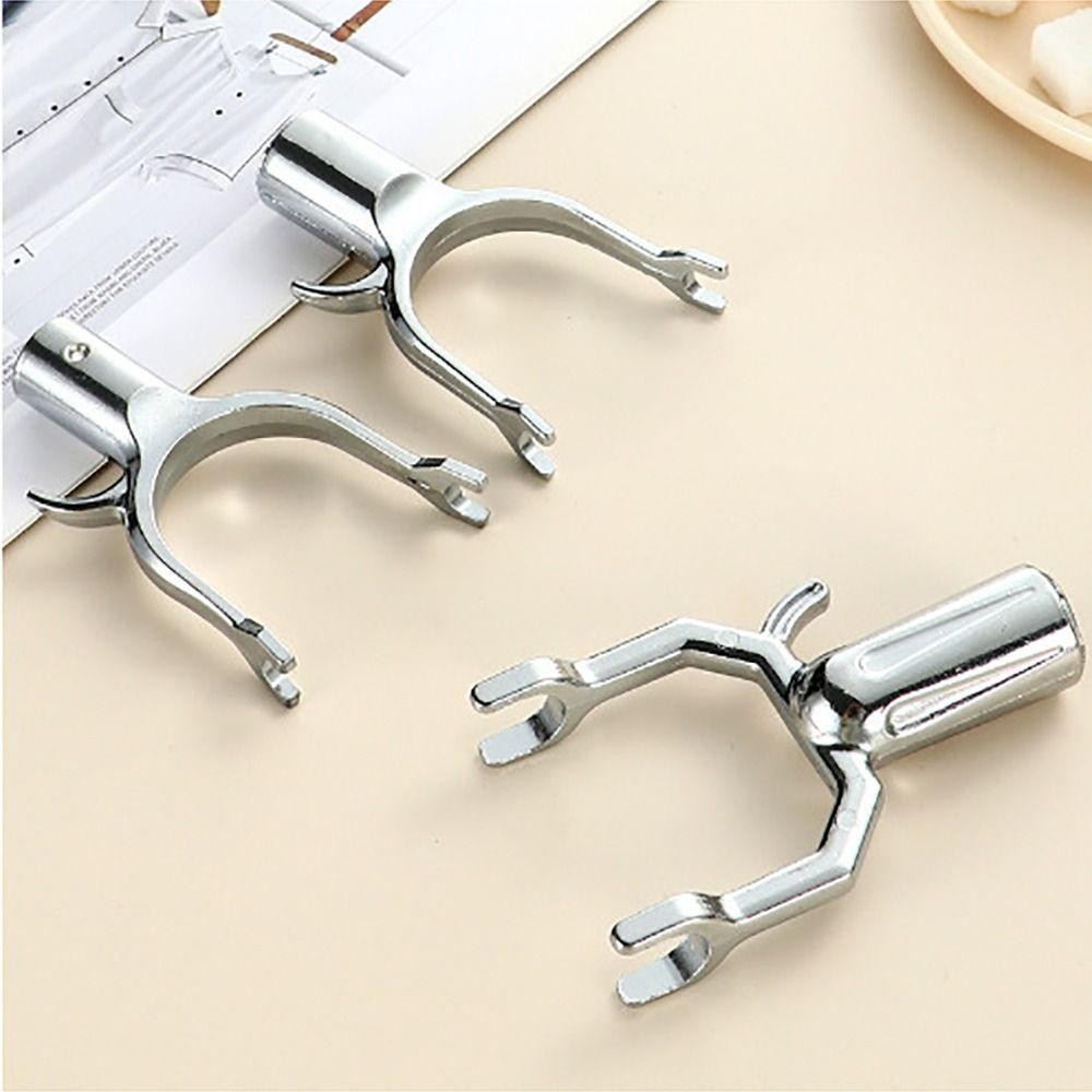 Đầu nĩa quần áo SAIA, Hợp kim nhôm Đồ dùng gia đình Giá may mặc, Thanh treo quần áo đa năng màu bạc
