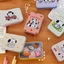 Hộp thiếc YUUKII, Hộp lưu trữ hình chữ nhật hoạt hình, Họa tiết chó con Mini Kim loại Kẹo Thuốc thiếc Hộp đựng trang sức