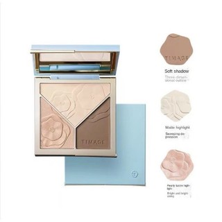 Bảng highlight đường viền Timage bóng mũi cao, bảng ba màu Master dễ dùng cho trang điểm mặt
