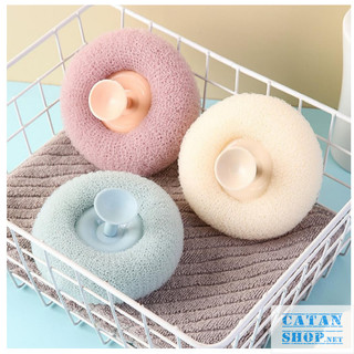 Cục Bông Tắm Massage Gắn Tường, Tẩy Da Chết, Bông Tắm Tròn GD818-BnTam