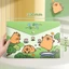 GAVESTO 5 Cái / bộ Thư Mục Tập Tin A4, Giấy Kiểm Tra Lưu Trữ Dung Tích Lớn Túi Tập Tin, Capybara Chống Thấm Nước Snap-fastener PP Túi Tài Liệu Trường Văn Phòng