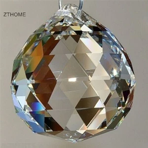 Zthome 30mm / 40mm Treo Pha Lê Trong Suốt Lighg Bóng Lăng Kính DIY Rèm Đèn ChùmDecor HOT