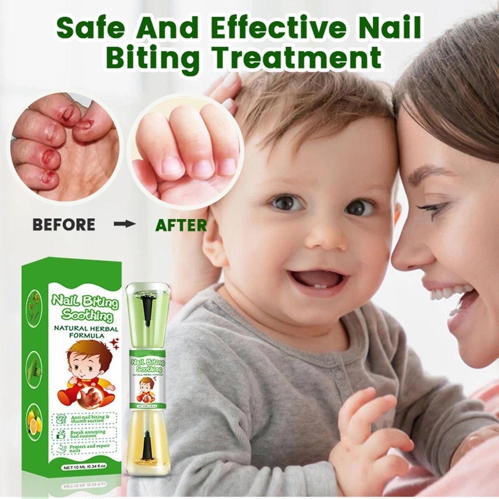 Stop Nail Biting Liquid 10ml Kid 's Bitter Tasting Nail Anti-Biting Liquid Non-Toxic Body Care Solution sonlekvn