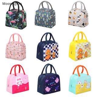 Moonlights Di Động Hoạt Hình Tote Nhiệt Hộp Cơm Trưa Túi Nhôm Lá Văn Phòng Sinh Viên Bento Lưu Trữ Túi Cách Nhiệt Túi Ăn Trưa EN