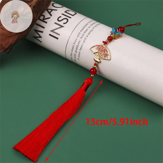 TWE Ice Floss Fan sel Antique Hanfu Trang trí sel Sườn xám ép Placket Phong cách dân tộc Trang trí nhà cửa VN