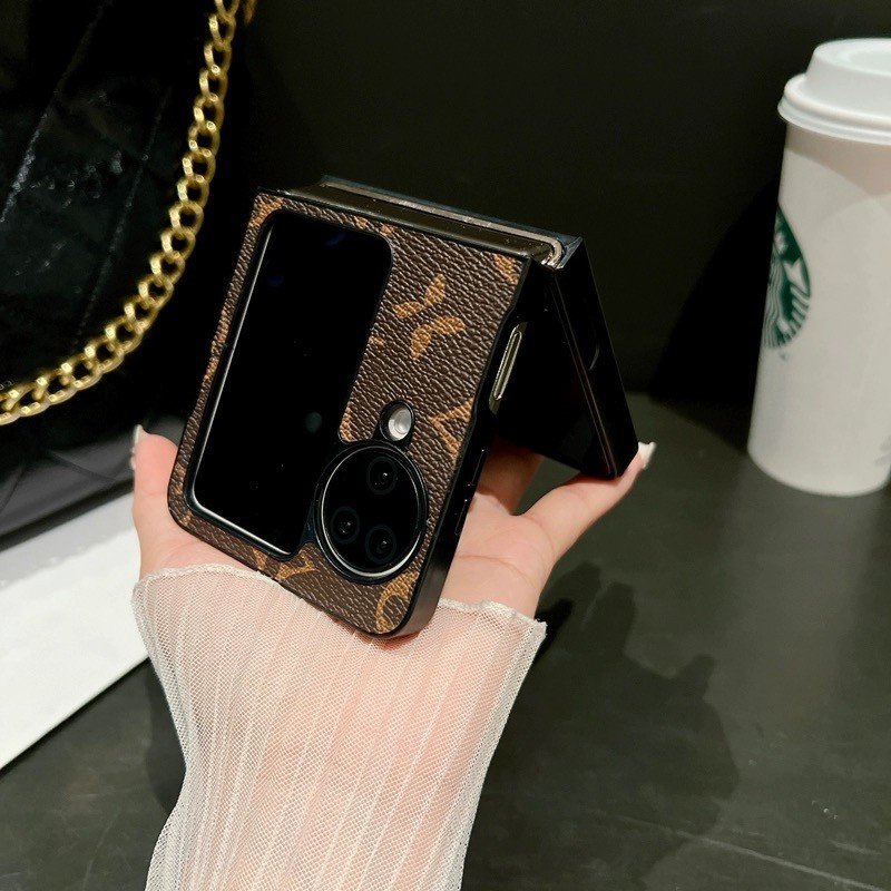 Ốp điện thoại gấp thiết kế bằng da PU cổ điển cao cấp cho OPPO Find N3 Flip Casing cho OPPO Find N2 Flip Design Vỏ bảo vệ chống sốc