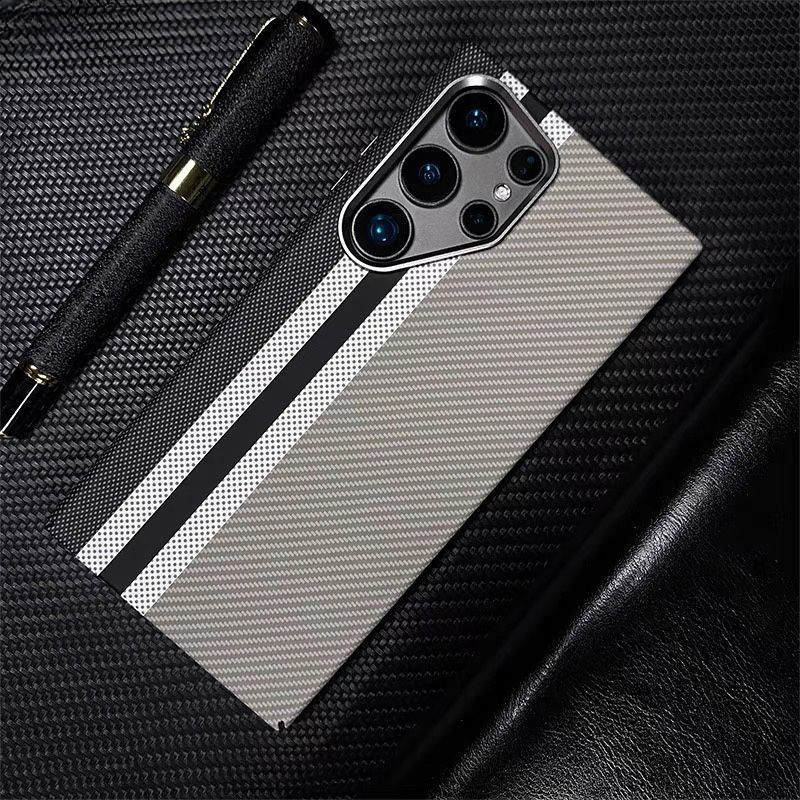 Ốp từ tính cứng bằng sợi Carbon sang trọng cho Samsung S24 Ultra S24 + S24 S23 Ultra S23 Plus S23 Vỏ chống sốc