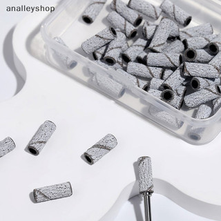 Dây chà nhám vòng thép không gỉ cho móng tay, giấy nhám, giá đỡ, phụ kiện khoan móng nghệ thuật [Analleyshop] [vn]
