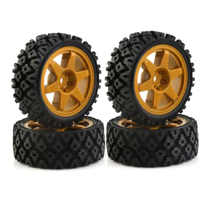 4 Cái / 2 Cái 1 / 10 RC Racing Car Wheels Rally Tyre & On Road Tyres 12mm Hex cho Tamiya XV01 XV02 TA06 TT01 TT02 PTG2 144001 A959 HPI