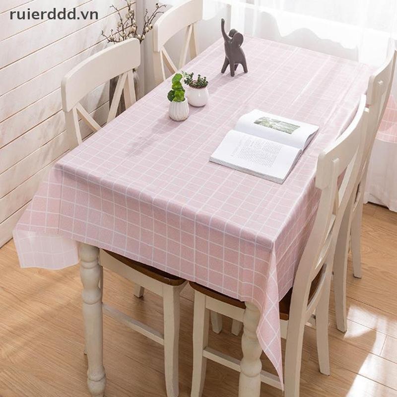 # Ruierdd # 137X90CM PEVA Khăn trải bàn chống dầu chống thấm nước Khăn trải bàn họa tiết kẻ sọc Khăn trải bàn cho bữa tiệc Vải dã ngoại ngoài trời.