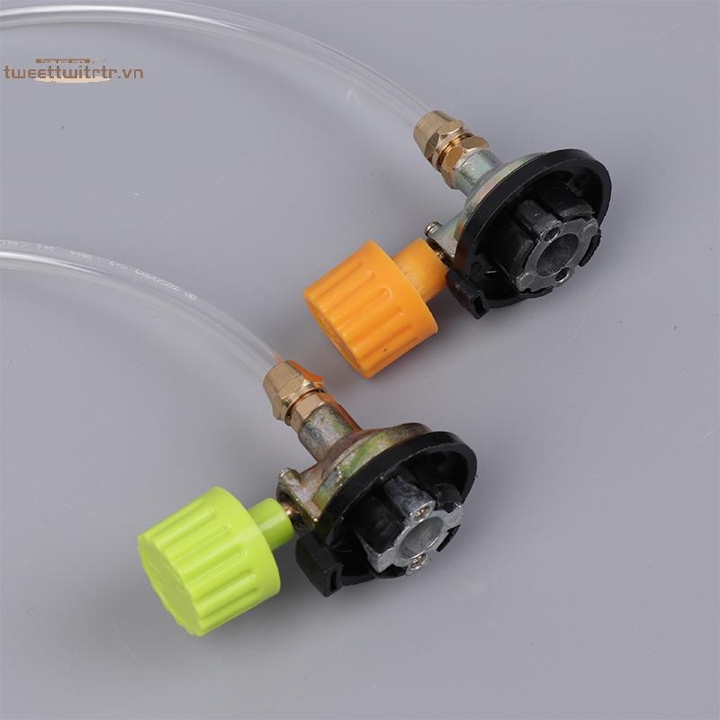 Trtr Cắm Trại Bếp Gas Nạp Lại Bộ Chuyển Đổi Ngoài Trời Cassette Gas Bình Đổ Van Bình Gas Lò Lạm Phát Van Phụ Kiện VN