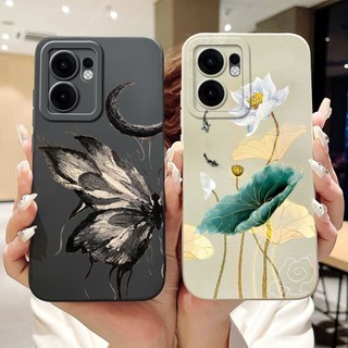 Dành Cho OPPO Reno13 F 4G 5G CPH2699 CPH2701 Vỏ Bướm Hướng Dương Hoa Tulip Đẹp Reno 13F 13FS Vỏ Điện Thoại Thạch Silicon Mềm