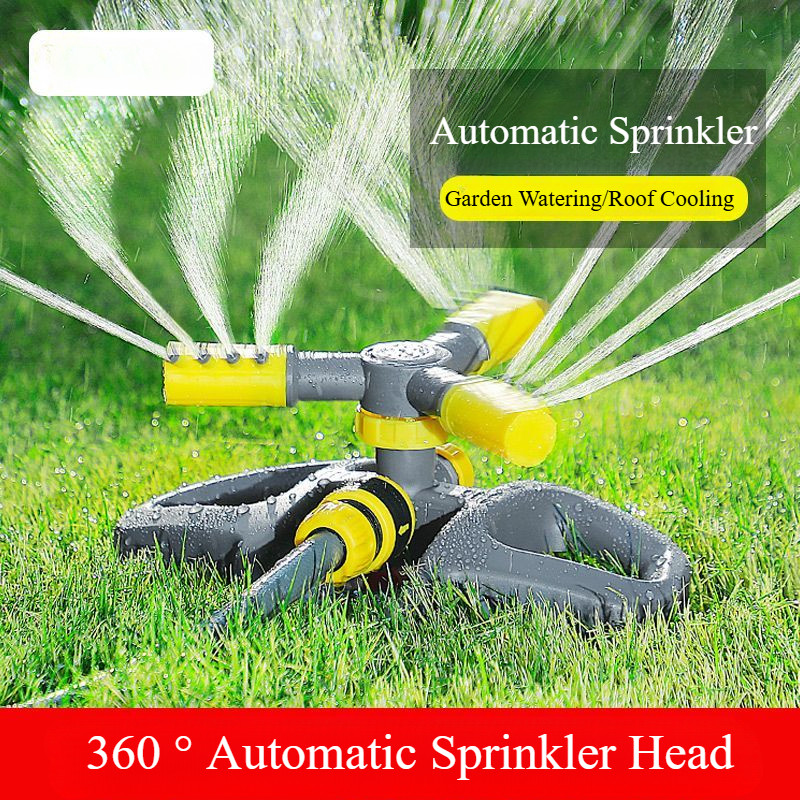 Tưới nước tự động 360° Dụng cụ tưới vườn xoay Vòi phun nước làm mát
