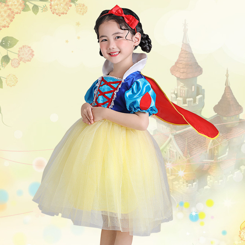 💕Chỗ💕 Quần Áo Trẻ Em Động Vật Múa Trang Phục Quần Áo Cho Bé Gái 3 Đến 12 Tuổi Bảy Chú Lùn / Bà Hoàng Trắng Nhân / Hoàng Tử Trang Phục Mới Lạ Halloween Giáng Sinh